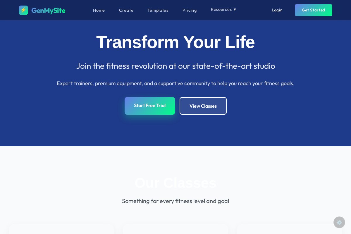 Business website template